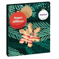 Belgian Chocolate Dipped Chocolate Chip in Holiday Snowflake Window Box......