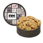 Gourmet Cookie Tin with 2 in. Cookies-Chocolate Chip Cookies