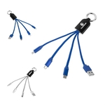 Jellyfish Style 4-in-1 Light Up Charger Keychain