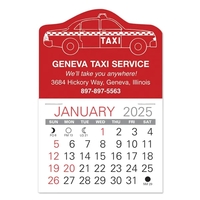 Taxi Shape Value Stick Vinyl Self-Adhesive Calendars stick in 24 shapes......
