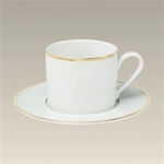 Cup and Saucer with Double Gold Bands