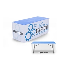 Full Color 6' Fitted Table Cover, No Pleats, 100% Polyester. Machine... from...