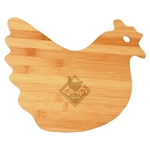 Bamboo Hen-Shaped Cutting Board