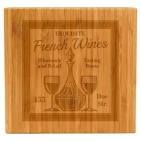 Four-piece cheese slicing set in 8" x 8" x 1 1/2"... from ASI 74601 Calico