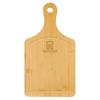 13 1/2" x 7" Cutting Board Paddle Shape with Juice Groove... from ASI 74601...