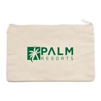 9.5" x 6" canvas pouch with zipper closure.... from ASI 63549 Jornik...