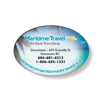 Oval Shaped Magnet Full Color Imprint