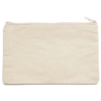 Cotton Canvas Zipper Pouch