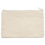 Cotton Canvas Zipper Pouch