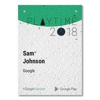 Seed Paper Name Badge