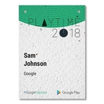 Seed Paper Name Badge