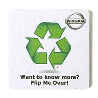 Seed paper 3.5 square coaster.... from ASI 40646 Bloomin Promotions /...
