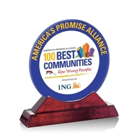 Round award on a piano finished base.... from ASI 84592 St Regis Group / St...