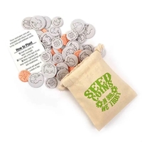 Seed Coins in cotton bag, 40 coins.... from ASI 40646 Bloomin Promotions /...