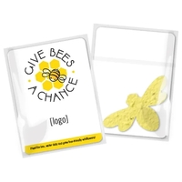 Gift pack features a recycled info card and plantable piece of... from ASI...