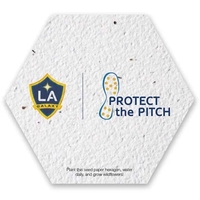 Seed Paper Coaster, Hexagon.... from ASI 40646 Bloomin Promotions / Bloomin'...