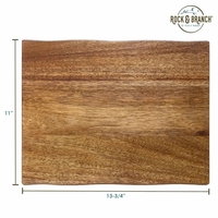 The 13" Acacia Wood Serving & Cutting Board with natural style... from ASI...