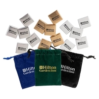 Velour Pouch with Chocolate Squares