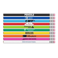 #2 HB Lead Pencil with Classic Colored Barrel & Pink Eraser