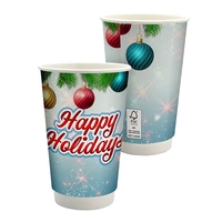 16 oz. Full Color Holiday Paper Cup