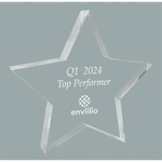 1" Star Shape Laser Etched Award