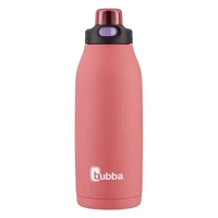 40 oz. Insulated stainless steel rubberized bottle features leak-proof lid...