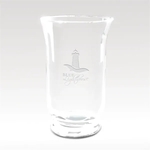 European Crystal Vase - 9.75" Tall, Etched Award - Legato