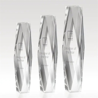 Diamond Cut Optical Crystal Tower Award