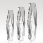 Diamond Cut Optical Crystal Tower Award