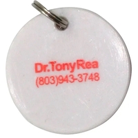 Key Tag Keyring Round