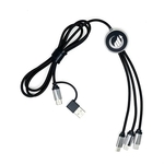 Illum 3-in-1 Light-Up Charging Cable with Dual Outputs