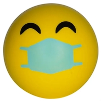 Happy PPE Emoji Stress Ball