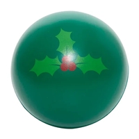 Holiday themed stress ball with festive holly print.... from ASI 34415 Alpi...