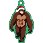 Full Color Acrylic Ornaments - Bigfoot w/ Santa Hat