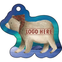 Full color acrylic holiday ornaments with mirror back with polar bear... from...