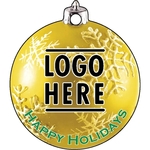 Full Color Acrylic Ornaments - Bulb 3 - Yellow