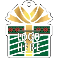 Full color acrylic holiday ornaments with mirror back and green box... from...