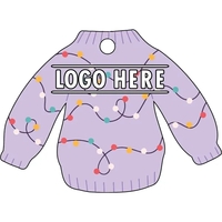 Full color acrylic ornament with mirror back and lighted sweater design.......