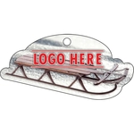 Full Color Acrylic Ornaments - Vintage Sled