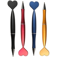 Plastic ballpoint pen with heart shaped topper.... from ASI 34415 Alpi...