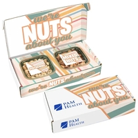 Delightful two-way gift sets including Mixed Nuts (4.4 oz) and Pistachios......