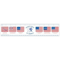 Ruler, 12" History Flags