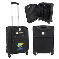 Expandable Carry-On Luggage w/ 360 Swivel Wheels