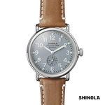 Shinola® Runwell Watch - Slate Blue/Tan