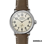 Shinola® Runwell Watch - Cream/Brown