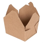 BioPlus TERRA Compostable Paper Takeout Box - Kraft