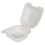 Mineral Plastic Clamshell Box - White