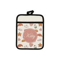 Linen Pot holder with Pocket... from ASI 92531 Unique Custom Products / UCP