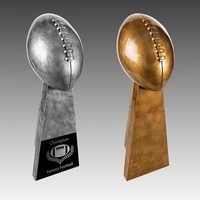 10.25" Antique Gold Football Resin