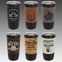 PC 20 oz. Leatherette Tumbler w/ Slider Lid... from ASI 92531 Unique Custom...